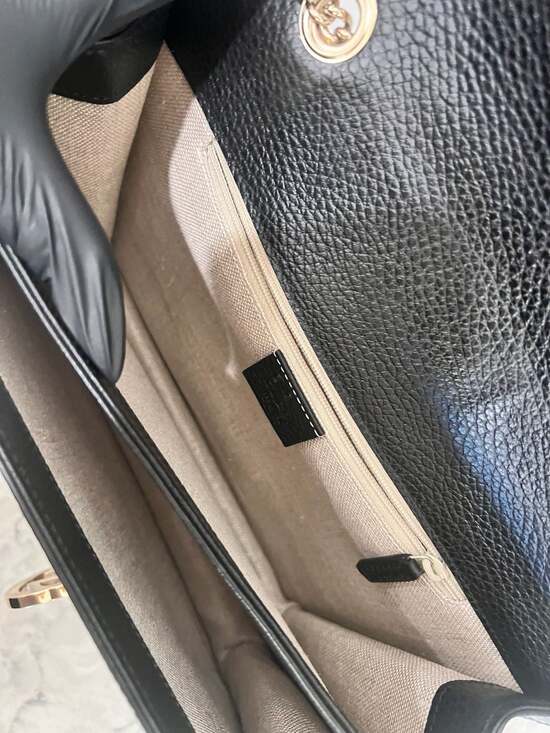 Black Gucci Interlocking G shoulder bag - Picture 7 of 12